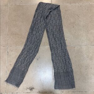 Gucci Gray Monogram Scarf